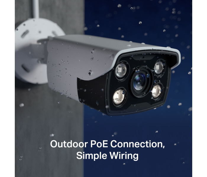 TP‑Link VIGI C330(6MM) 3MP Full‑Color Bullet Mikrofon IR/LED 30m H.265+ IP67 PoE